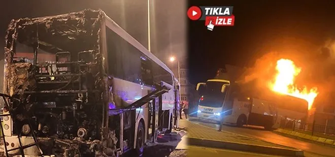 İstanbul’dan yola çıkmıştı! Yolcu otobüsü alevlere teslim oldu