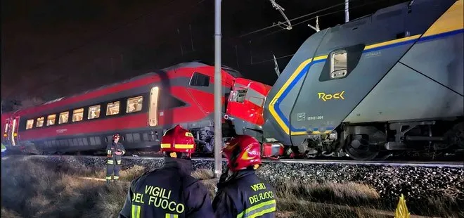 İtalya’da feci kaza! Trenler kafa kafaya çarpıştı: 17 yaralı