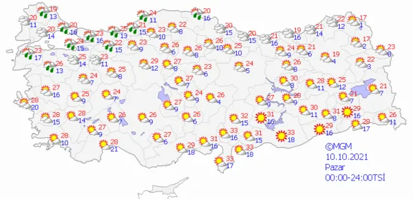 1633792625291.png Meteoroloji peş peşe uyardı! Şiddetini artırarak devam edecek! Soğuk hava ve yağış... - 6
