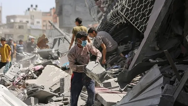 İşgalciler Gazze’de binaları yıka yıka katliam yaptı! Çok sayıda ölü ve yaralı var