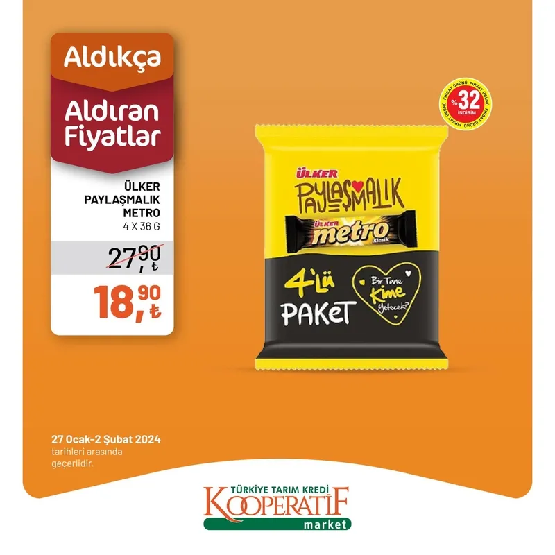 Tarım Kredi Market indirim için son gün! TK’da tost peyniri 129,90 TL, zeytin 129,90 TL, beyaz peynir 109,90 TL, çay 106,90 TL, tereyağı 59,00 TL… - 20