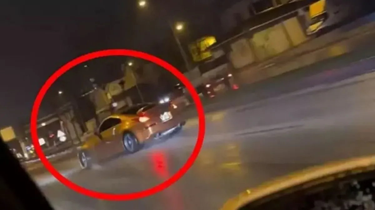 Drift atıp trafiği tehlikeye soktular