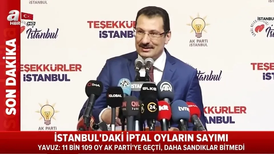 Son dakika haberi... AK Parti’den ’İstanbul’ açıklaması: 11 bin 109 oy AK Parti lehine güncellendi