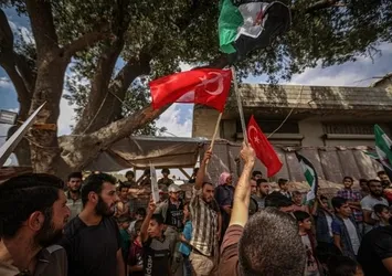 İdlib halkından Türkiye'ye destek