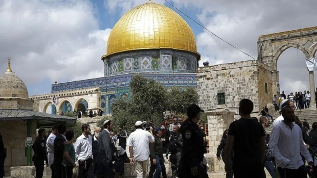 Siyonistlerden Mescid-i Aksa'ya alçak baskın! 833 İsrailli "Talmud ayini” düzenledi