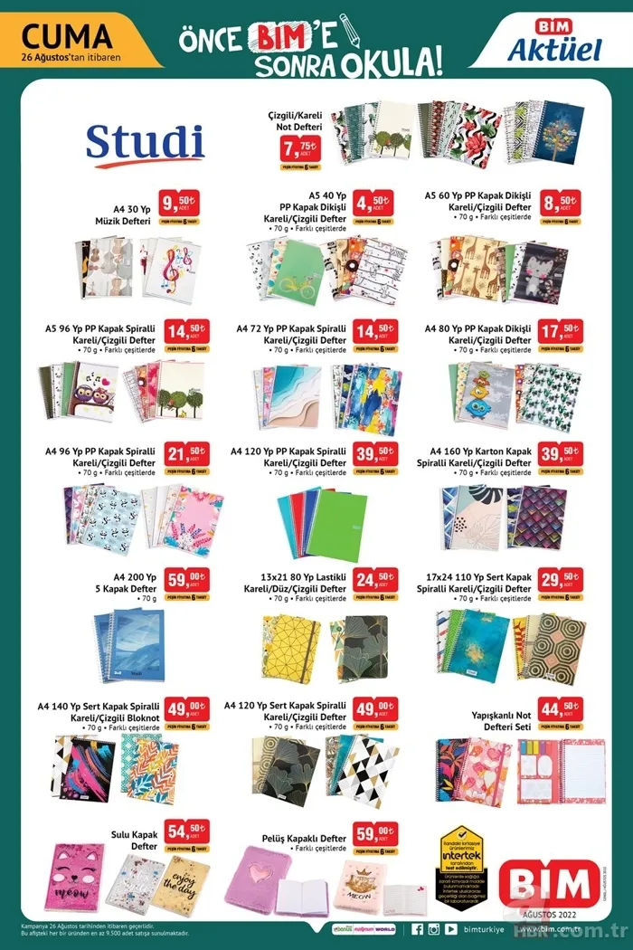 BİM, A101, ŞOK okul kırtasiye ürünleri ne zaman gelecek? BİM ve A101'e kırtasiye malzemeleri geldi mi? Aktüel ürünler... 5