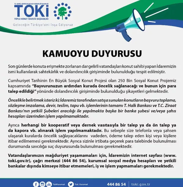 1663663964889.jpg Son dakika: TOKİ'den milyonları ilgilendiren uyarı! Dolandırıcı şikayetleri peş peşe geldi - 5