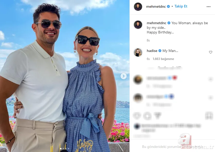 Mehmet Dinçerler ilk kez paylaştı! Hadise’nin doğum gününde aşka geldi 6