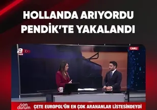 HOLLANDA ARIYORDU PENDİK'TE YAKALANDI