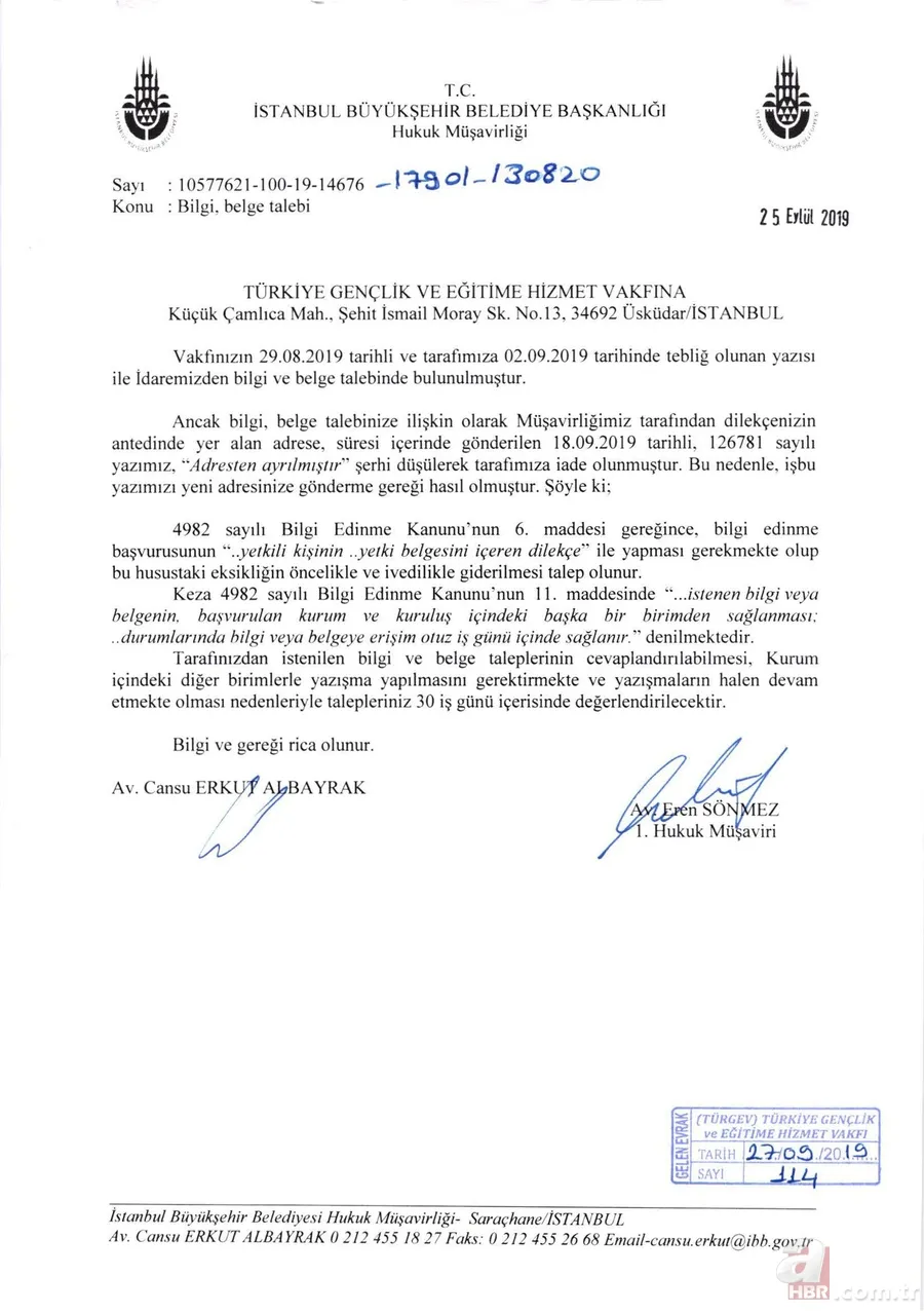 İBB başkanı Ekrem İmamoğlu'nun TÜRGEV yalanı elinde patladı! 2