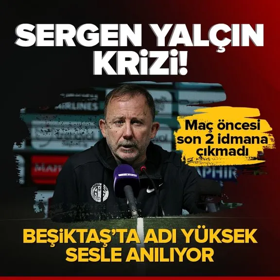 Antalyaspor’da Sergen Yalçın krizi! Antrenmanlara çıkmadı...