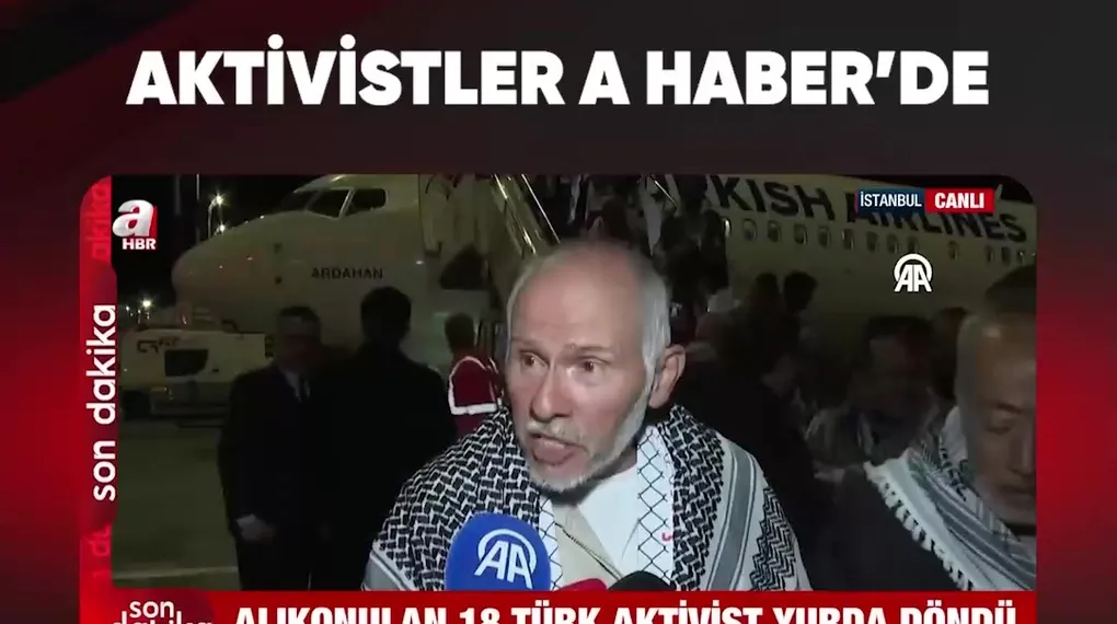 İSRAİL'İN KORKTUĞU AKTİVİSTLER A HABER'DE