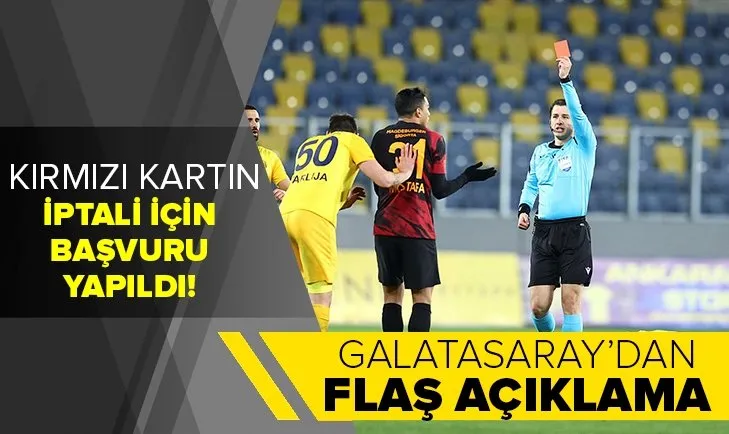 Galatasaray, Mustafa Mohamed’in gördüğü kırmızı kartın iptali için başvuru yaptı