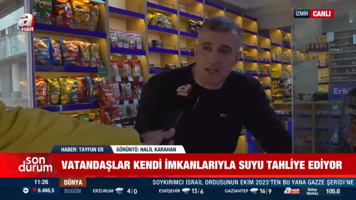 Beceriksizlik İzmir'i sular altında bıraktı! A Haber vatandaşın isyanını ekranlara taşıdı - 1