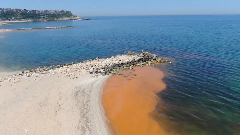 Karadeniz'de korkutan renk değişimi! Kızıla döndü