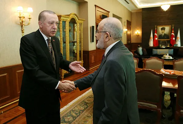 Cumhurbaşkanı Erdoğan, SP lideri Karamollaoğlu’nu kabul etti