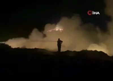 Çöplük alanda çıkan yangın söndürüldü