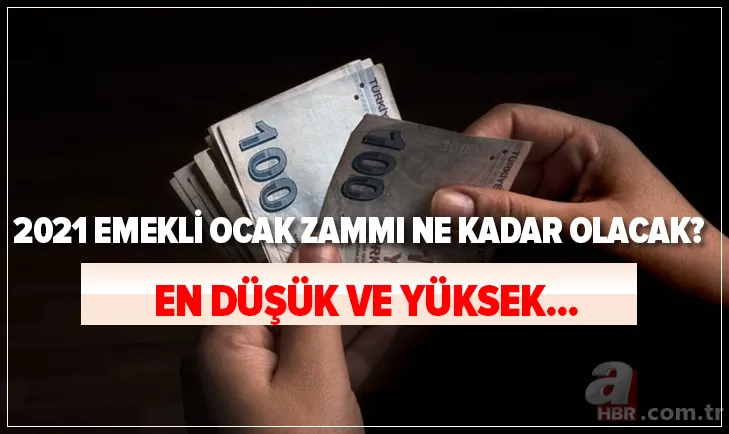 Emekliye son dakika zam müjdesi geldi: 2021 Ocak zammı ile SGK-SSK-Bağkur en düşük emekli maaşı ne kadar olacak? En düşük... 1