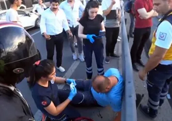 İstanbul'da E-5'te maganda terörü! Tüfek kabzasıyla dövdüler