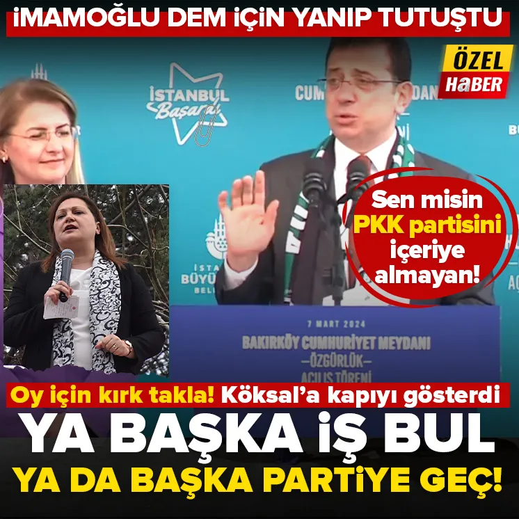 Yeni bir iş ya da başka parti bul