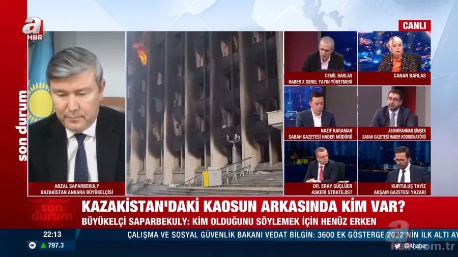 Kazakistan'da neler oluyor? Kazakistan'daki "gizli el" Soros mu? Ankara Büyükelçisi A Haber'e açıkladı 12