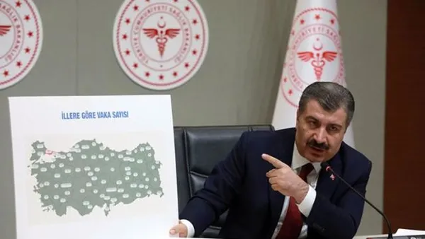Sağlık Bakanı Fahrettin Koca güncel Kovid-19 risk haritasını paylaştı | İstanbul'da korkutan artış - 1