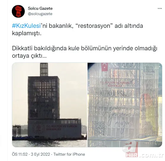 Sosyal medyada yeni algı operasyonu: Kız Kulesi yıkıldı! Provokatörler yine devrede | İşte Kız Kulesi gerçeği 7