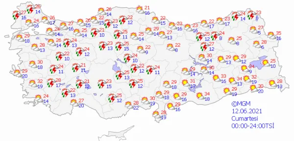 1623077873694.png Meteoroloji'den çok sayıda il hakkında son dakika açıklaması! Hava sıcaklıkları kafaları karıştıracak! İstanbul Ankara İzmir hava durumu - 7