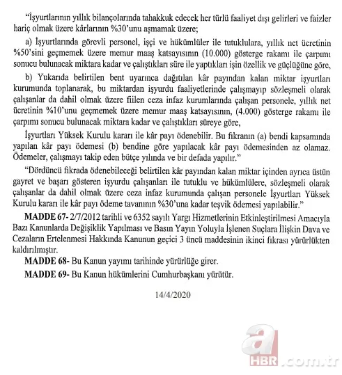 Başkan Erdoğan imzaladı infaz düzenlemesi yürürlüğe girdi 18