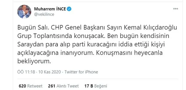 Kılıçdaroğlu suspus! Muharrem İnce’nin çağrısına cevap vermedi!