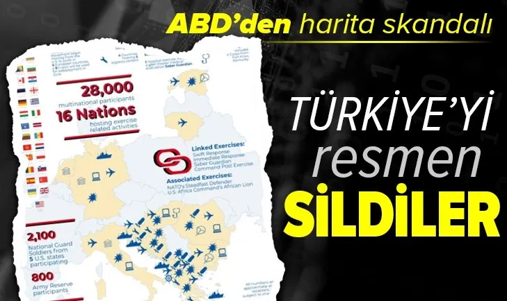 Türkiye karşıtı ABD'den skandal harita! Türkiye'yi sildiler