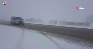 Kop Dağında mayıs ayında kar
