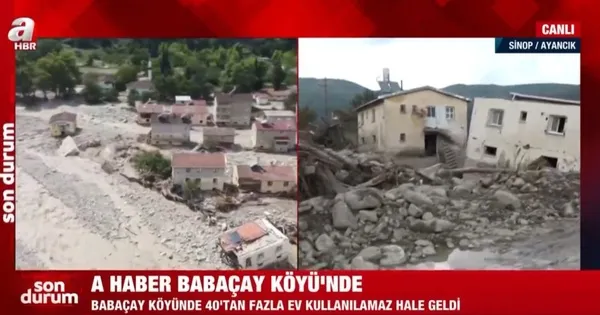 A Haber Babaçay Köyü’nde! Tepelere çıkarak kurtuldular