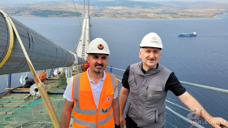 1915 Çanakkale Köprüsü için büyük gün: İlk adım atıldı! 318 metre yükseklikten görüntülendi 9