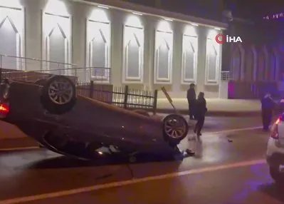 Gemlik’te otomobil takla attı: 3 yaralı