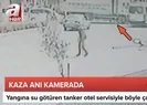 Tankerle otel servisi çarpıştı