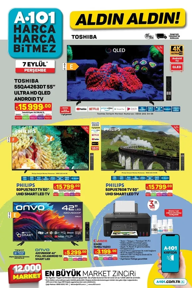A101 aktüel ürünler kataloğu (9 Eylül Cuma)! Mutfak gereçlerinden elektronik ürünlere, akıllı LED TV’den beyaz eşyaya birçok ürün A101’de - 2