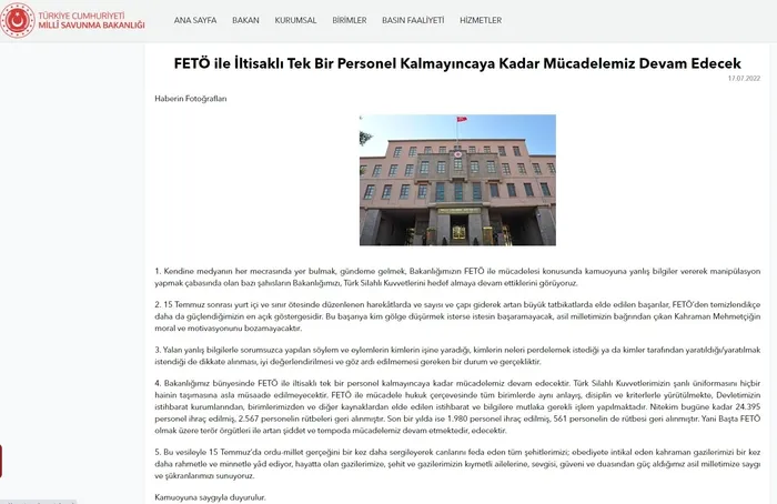 Cumhuriyet ve TELE1’in Hulusi Akar 15 Temmuz törenine katılmadı iddiasına fotoğraflı yanıt