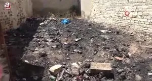 Kilis’te metruk binada yangın