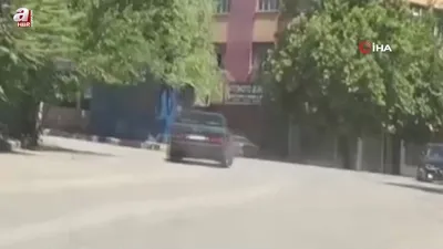 Ankara’da drift atan sürücü kamerada