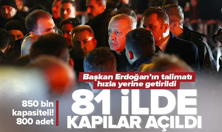 81 ildeki 800 yurt depremzedelerin hizmetinde