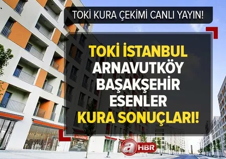 TOKİ İSTANBUL KURA ÇEKİMİ CANLI İZLE | 12 Nisan TOKİ Arnavutköy, Başakşehir, Esenler kura sonuçları hak sahipleri İSİM LİSTESİ!