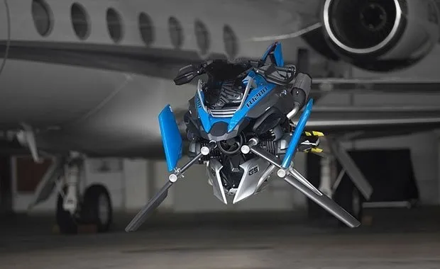 Uçan motosiklet BMW Hover Ride geliyor!