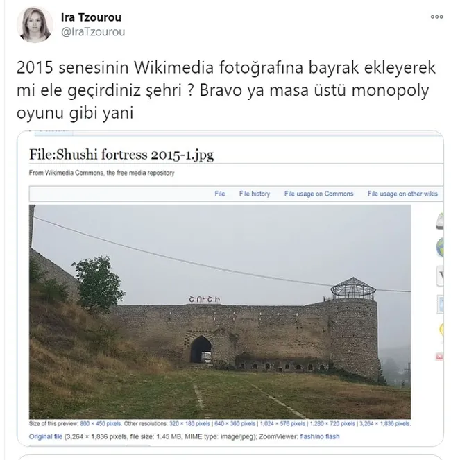 Kaçak Sevan Nişanyan’ın eşi Ira Tzourou Azerbaycan’ın zaferinden rahatsız oldu! Nefret paylaşımları - 4