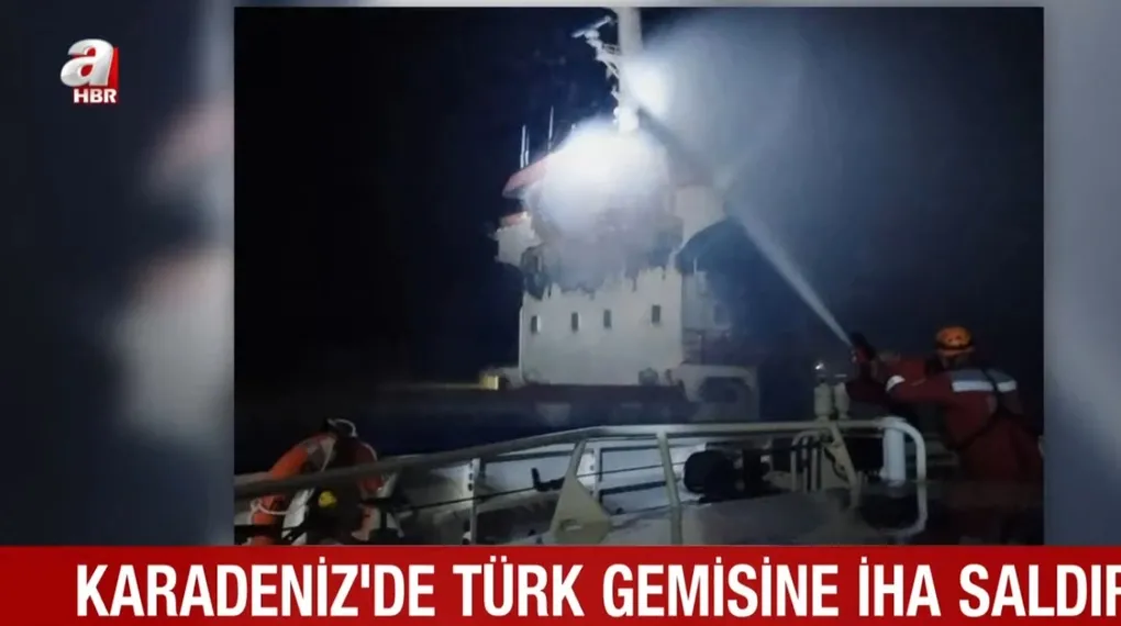 Karadeniz'de Türk gemisine İHA saldırı