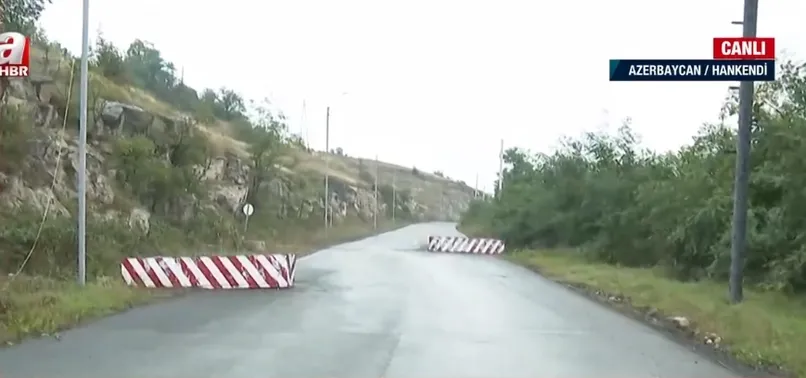 A Haber ekibi Hankendi'de! Ermeni siviller Hankendi yolu üzerinden tahliye ediliyor