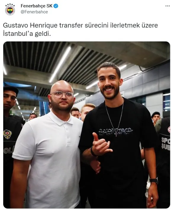 Gustavo Henrique Fenerbahçe için İstanbul’a ayak bastı