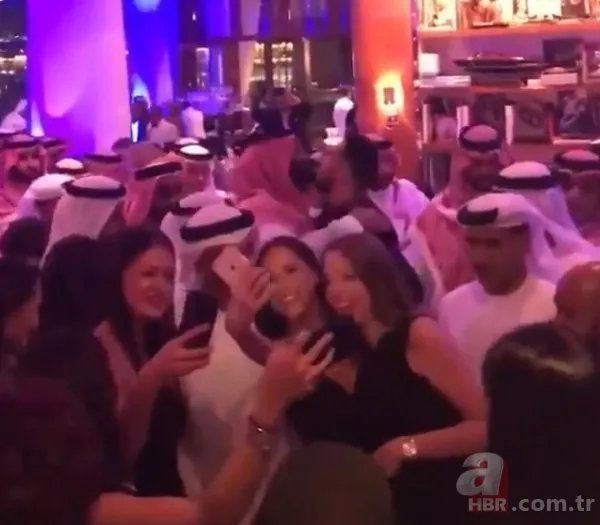 Arap prenslerin olaylı partisinden şok görüntüler! 2