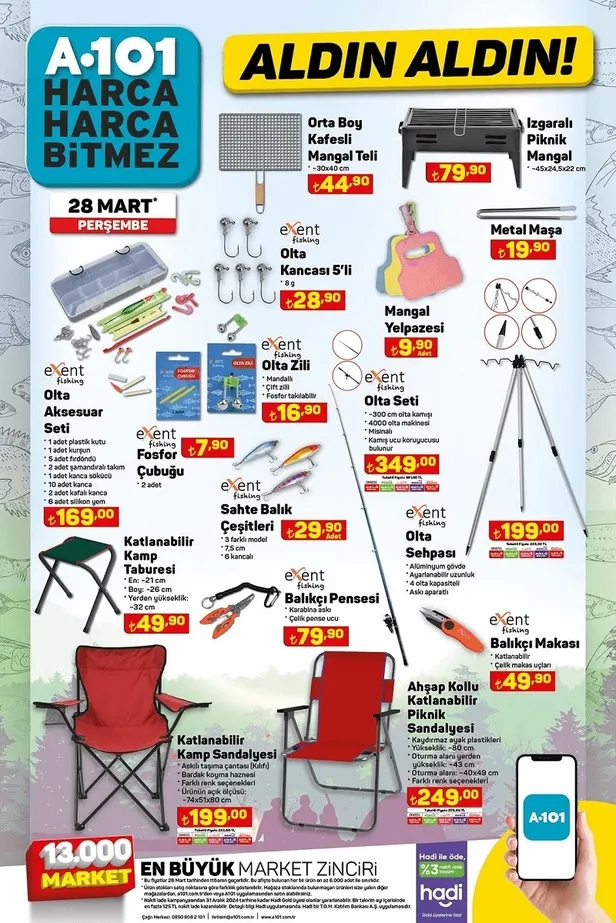 A101'den mangalcılara özel indirim! 29 Mart 2024 aktüel kataloğunda yüzlerce ürünün fiyatını indirdi - 1