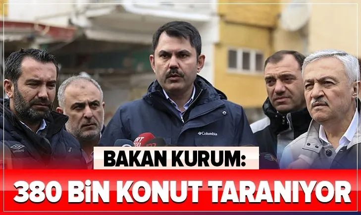 Çevre ve Şehircilik Bakanı Murat Kurum: Elazığ’ın röntgenini çekiyoruz